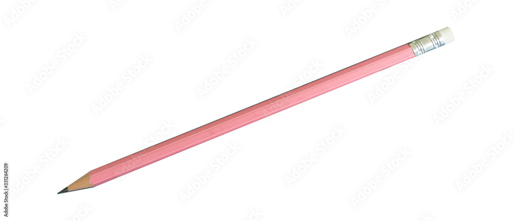 Pencil with Copy Space Isolated on a White Background. Pencil with Copy Space Isolated on a White Background.