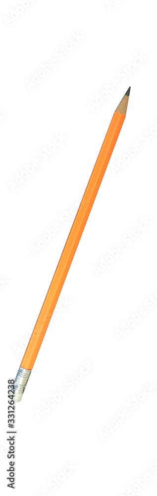 Pencil with Copy Space Isolated on a White Background. Pencil with Copy Space Isolated on a White Background.