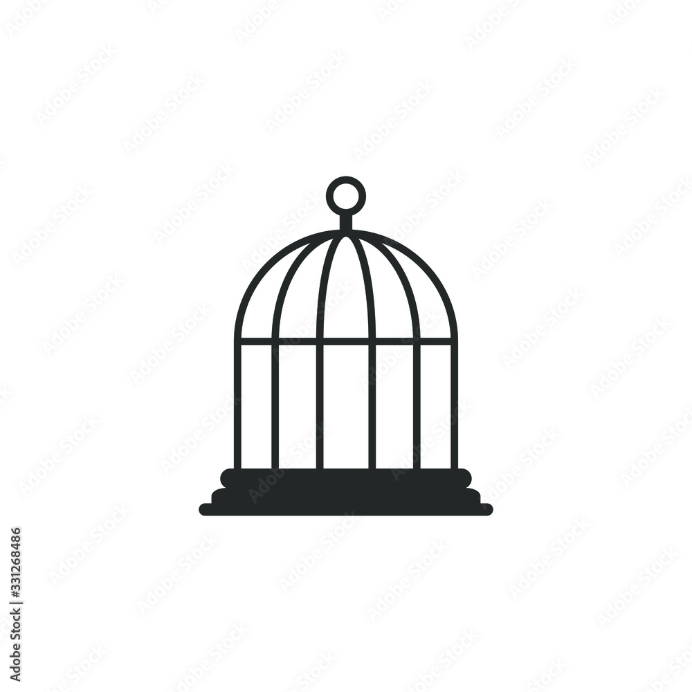 Bird cage icon template color editable. Bird cage symbol vector sign