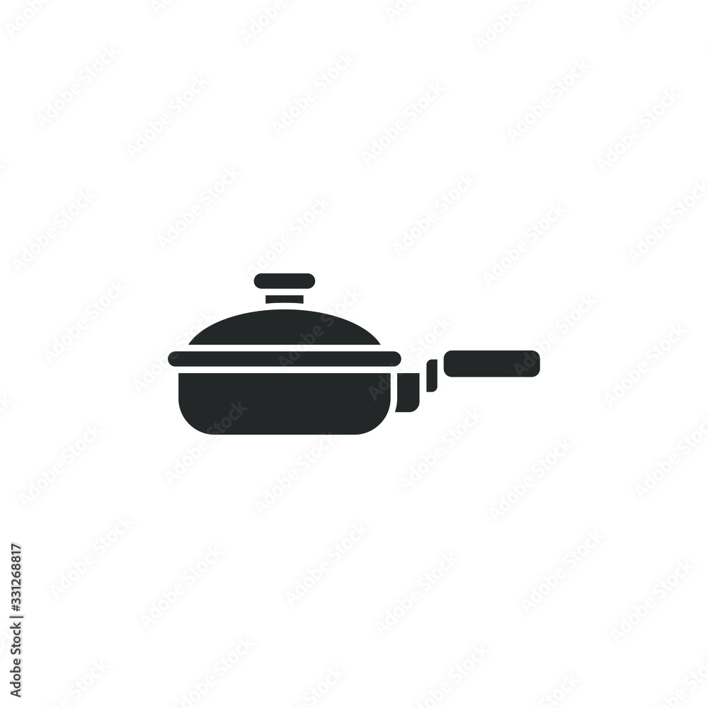 Frying pan icon template color editable. Frying pan symbol vector sign isolated on white background illustration for graphic and web design. Frying pan icon template color editable. Frying pan symbol vector sign isolated on white background illustration for graphic and web design.
