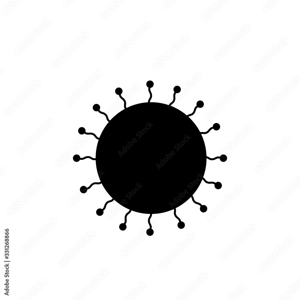 Design viruses, black on white Design viruses, black on white