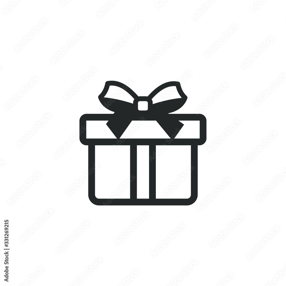 gift box icon template color editable. box symbol vector sign isolated on white background illustration for graphic and web design. gift box icon template color editable. box symbol vector sign isolated on white background illustration for graphic and web design.