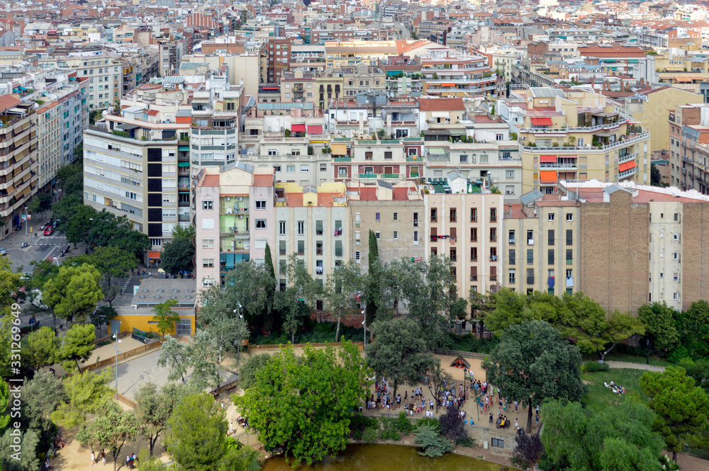 Barcelona cityscape and skyline