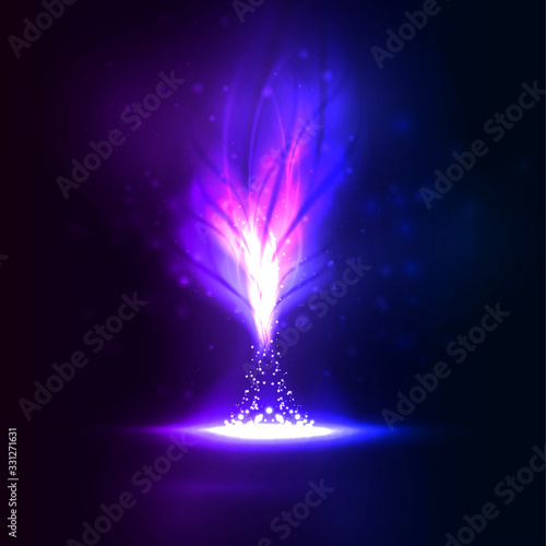 Creative dynamic, magic fire Illustration