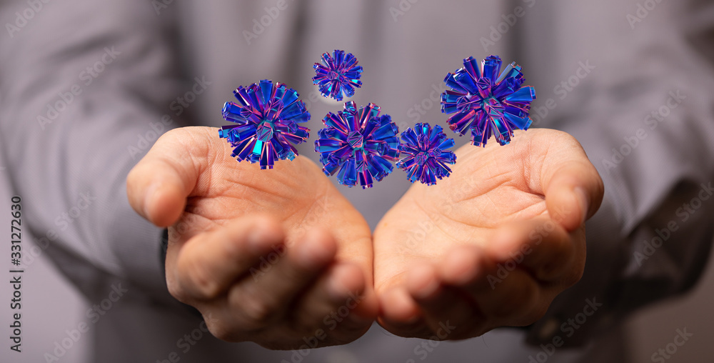 Coronavirus abstract background. Medical Genetics Bacteriological Microorganism.. Coronavirus abstract background. Medical Genetics Bacteriological Microorganism..