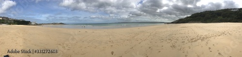 St Ives Beach, Cornwall. beach, sea, sand, ocean, sky, water, blue, coast, summer, tropical, island, nature, landscape, travel, vacation, horizon, paradise, waves, shore, sunny, seascape, tourism, hol