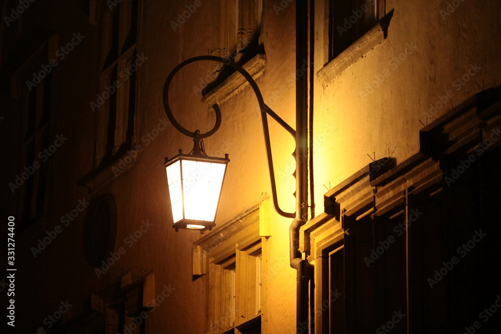 Street Lamp In An Old City