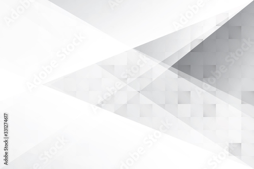 Abstract geometric white and gray color background. Vector, illustration.