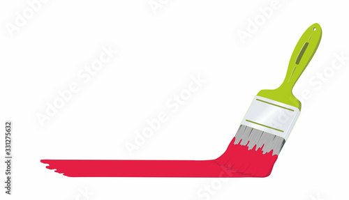 paint brush isolated on white background