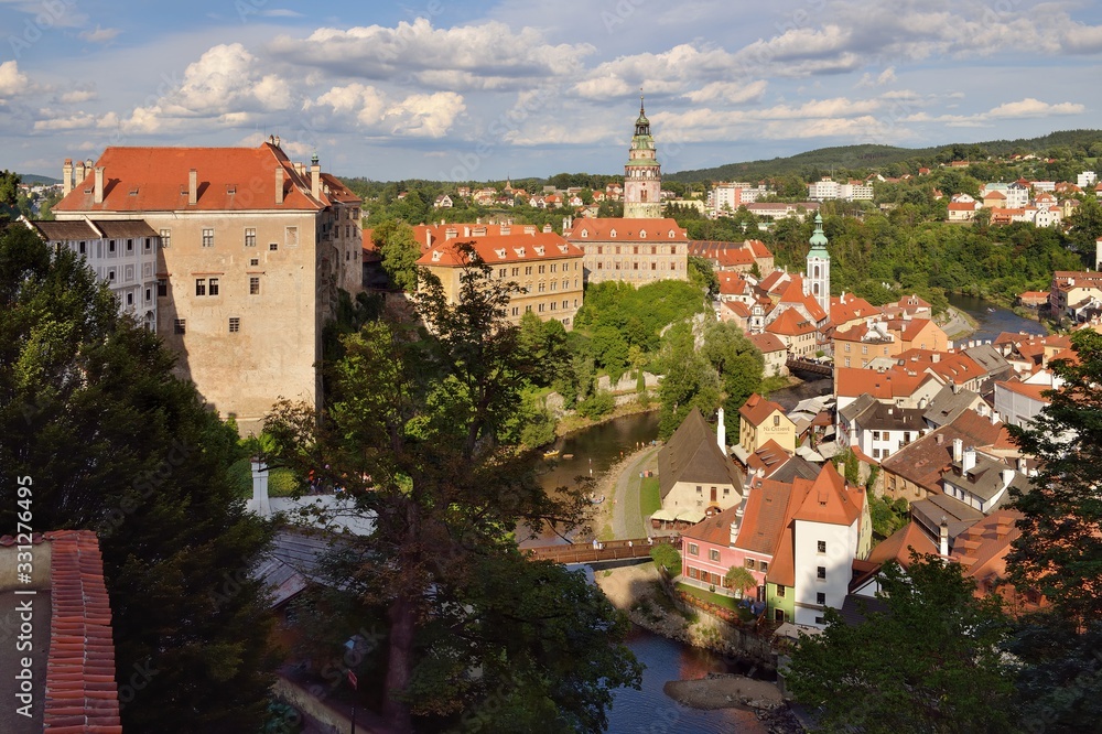 Cesky Krumlov - UNESCO heritage, Southern Bohemia, Czech republic, August 2019