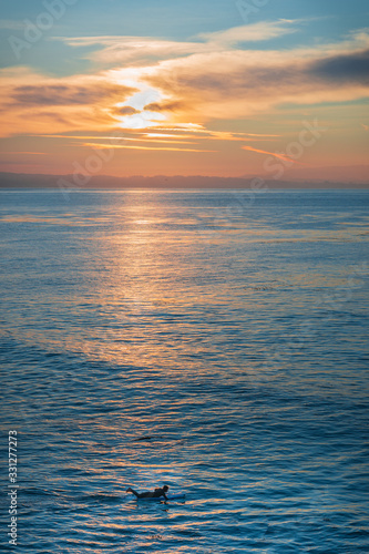 sunset surfer