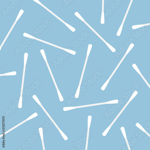 cotton swabs pattern- vector illustration