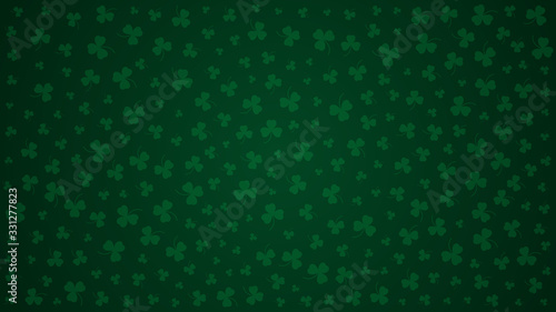 Happy Saint Patrick's day green background