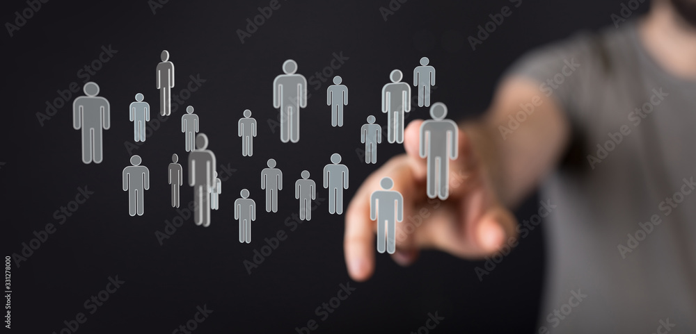 group of network people - Business and contact group of network people - Business and contact