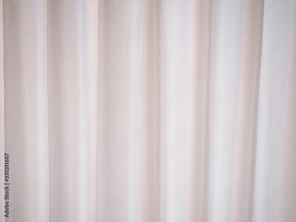 Obraz premium white curtain window interior decoration in living room,Blurred.