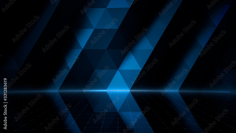 Obraz premium Simple Design Geometric Stage Theater business 3D illustration background.