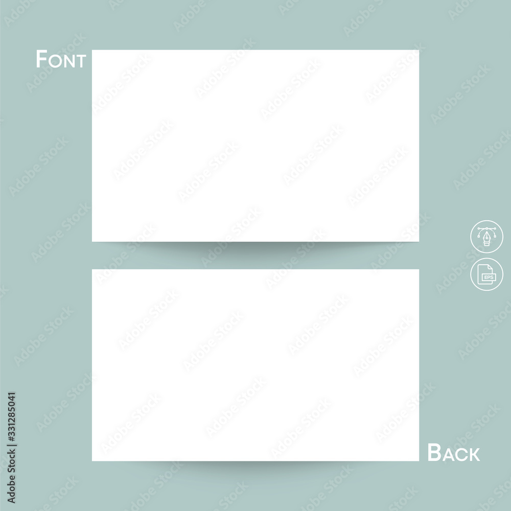 Business card Design Shadow Mockup Template Business card Design Shadow Mockup Template