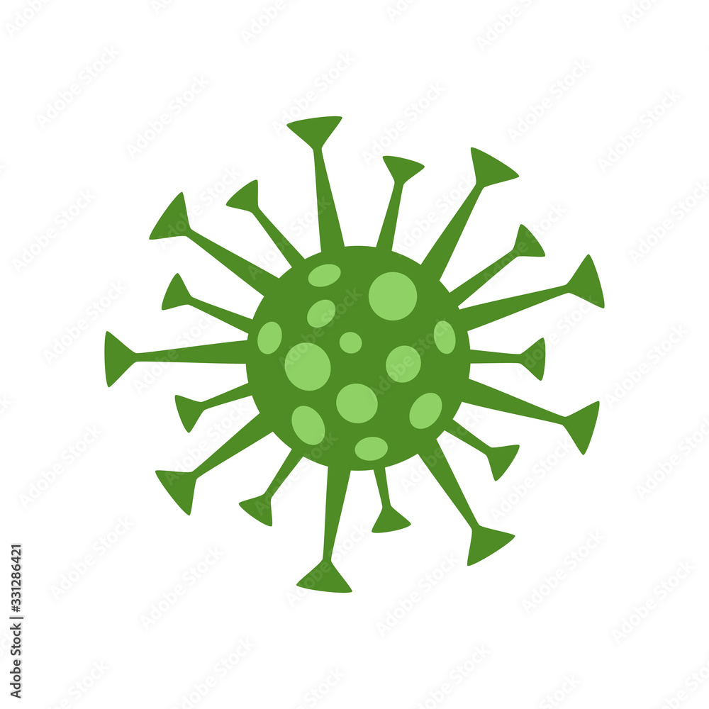 Coronavirus Isolated on a white background. Simple concept of virus, infection, microbe. 2019 ncOV Coronavirus Isolated on a white background. Simple concept of virus, infection, microbe. 2019 ncOV