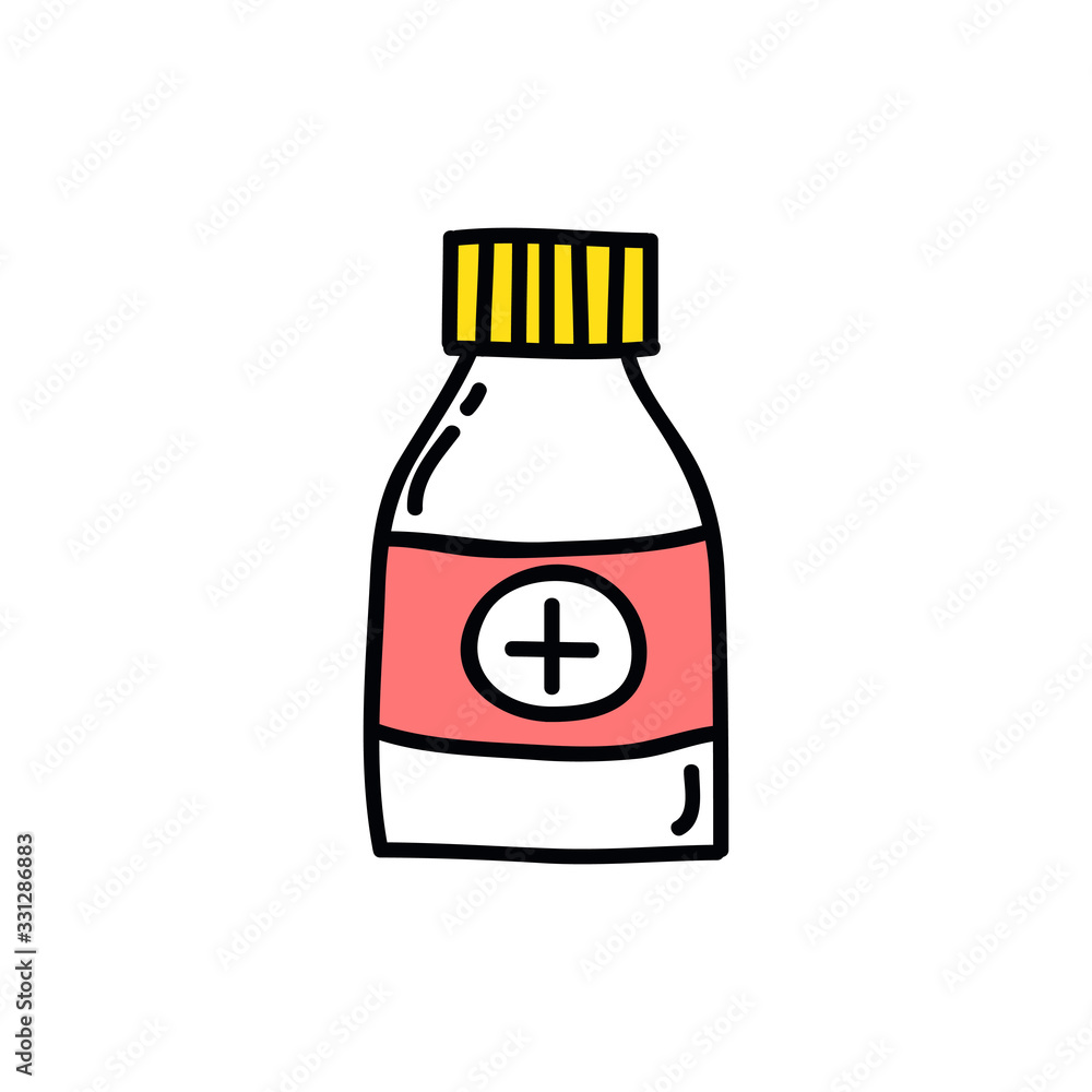medicament doodle icon, vector illustration medicament doodle icon, vector illustration