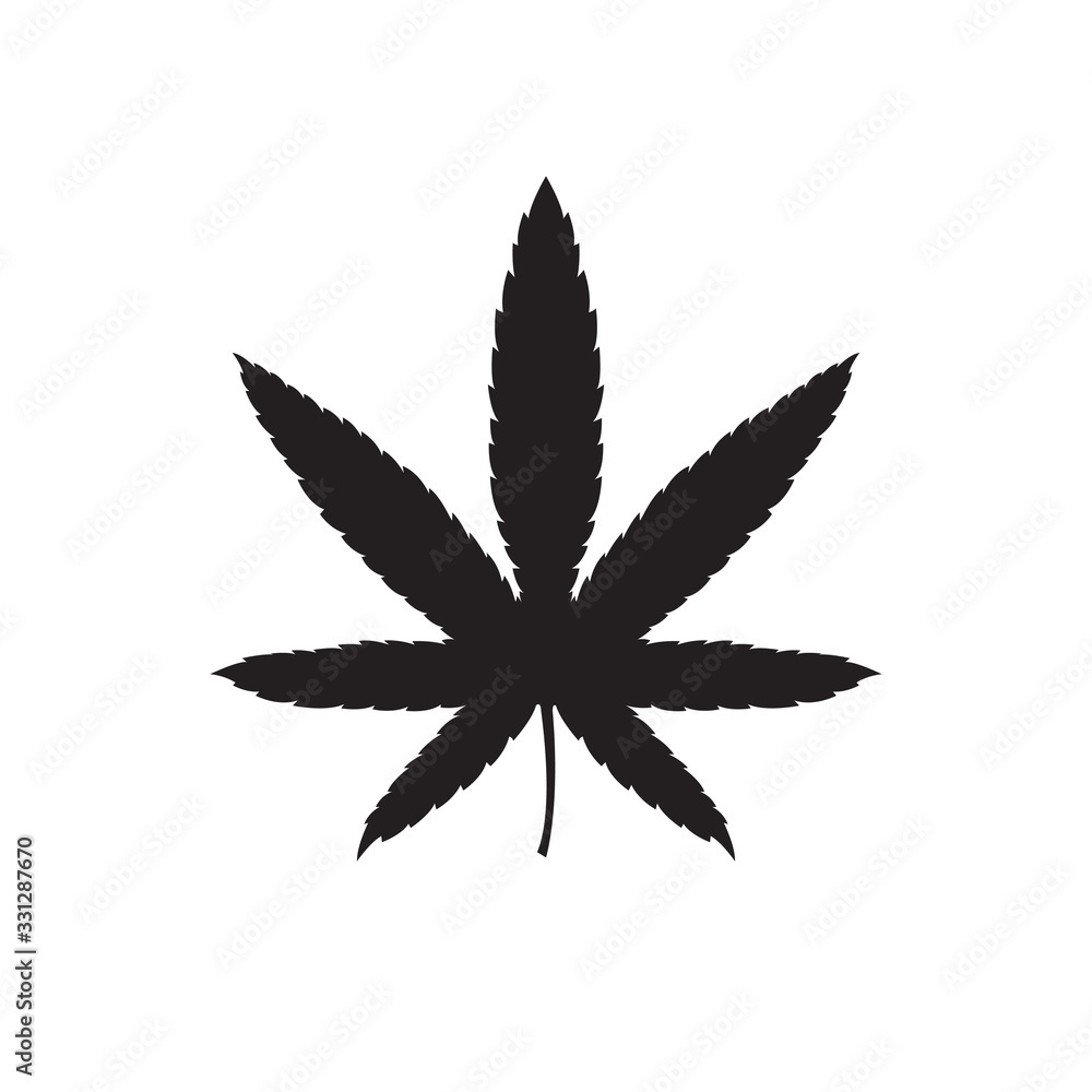 marijuana leaf icon, vector illustration marijuana leaf icon, vector illustration