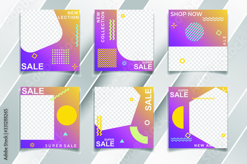 Modern Bundle Social Media banner Template. Elegant sale and discount promo. Business presentation template Editable simple info banner.