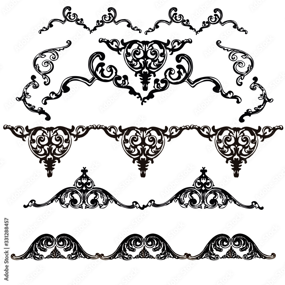 Naklejka premium set of decorative elements for design