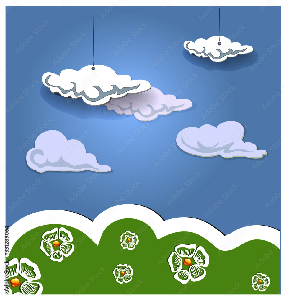 Obraz premium background with clouds and sky
