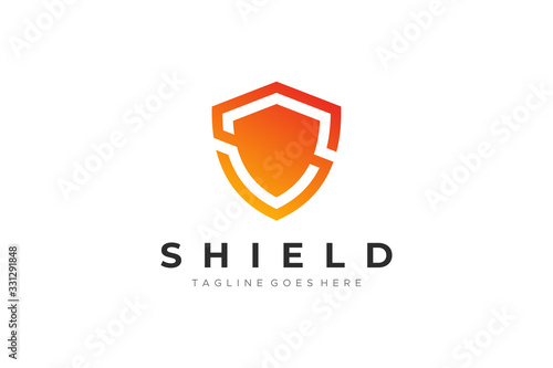 Letter S Shield Security Logo Protection Symbol Vector Logo Design