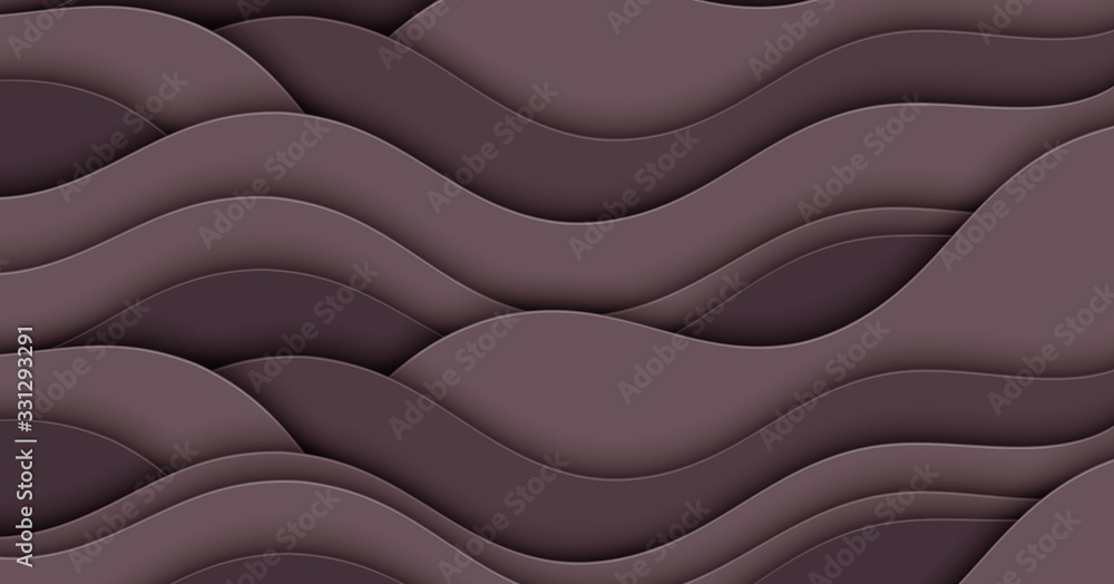 Obraz premium Abstract illustration with waves. Curve lines.