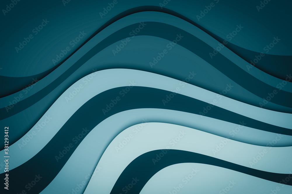 Obraz premium Abstract illustration with waves. Curve lines.
