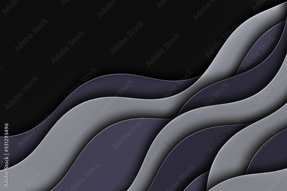 Obraz premium Abstract illustration with waves. Curve lines.