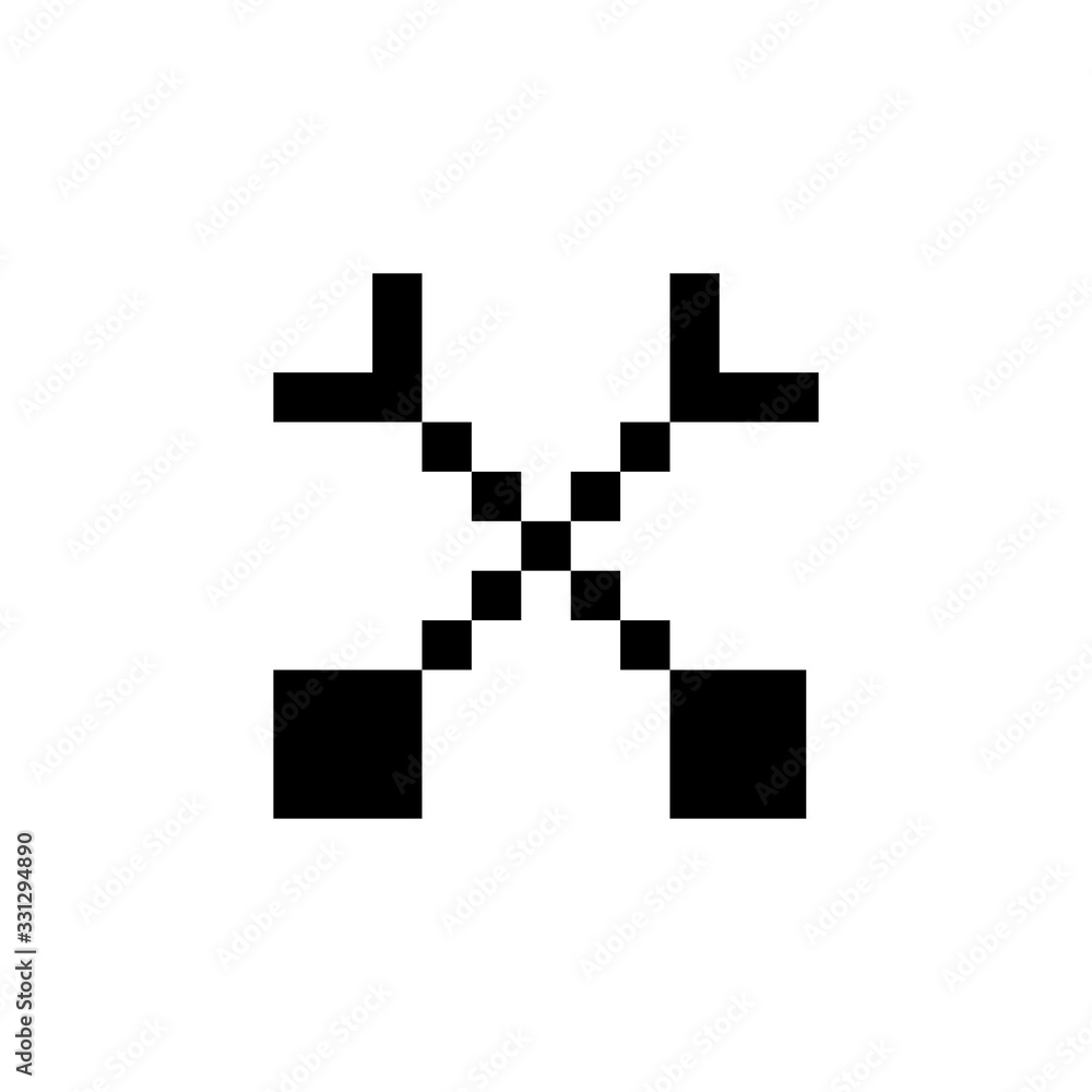 next, skip, up, down, left, right and arrow icon. Perfect for application, web, logo, game and presentation template. icon design pixel art and solid style next, skip, up, down, left, right and arrow icon. Perfect for application, web, logo, game and presentation template. icon design pixel art and solid style