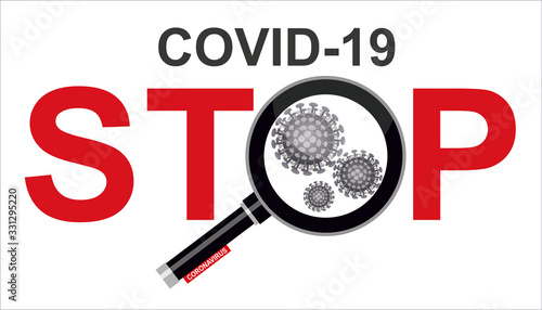 Stop Wuhan coronavirus 2019-nCoV concept. Dangerous chinese Covid-19 coronavirus. Dangerous chinese ncov corona virus, SARS pandemic risk alert