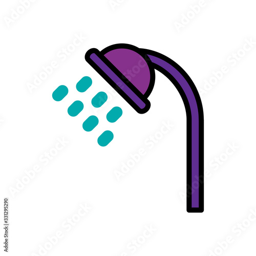 shower icon design vector template