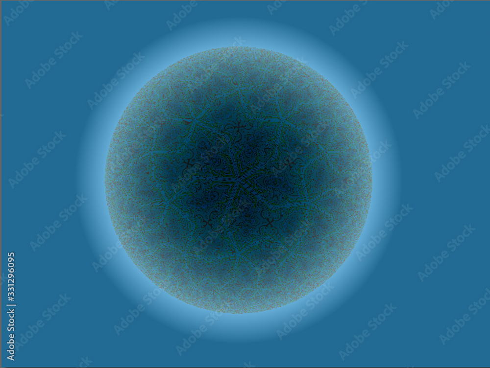 Abstract dynamic blue gradient horizontal modern circle, advertising modern background