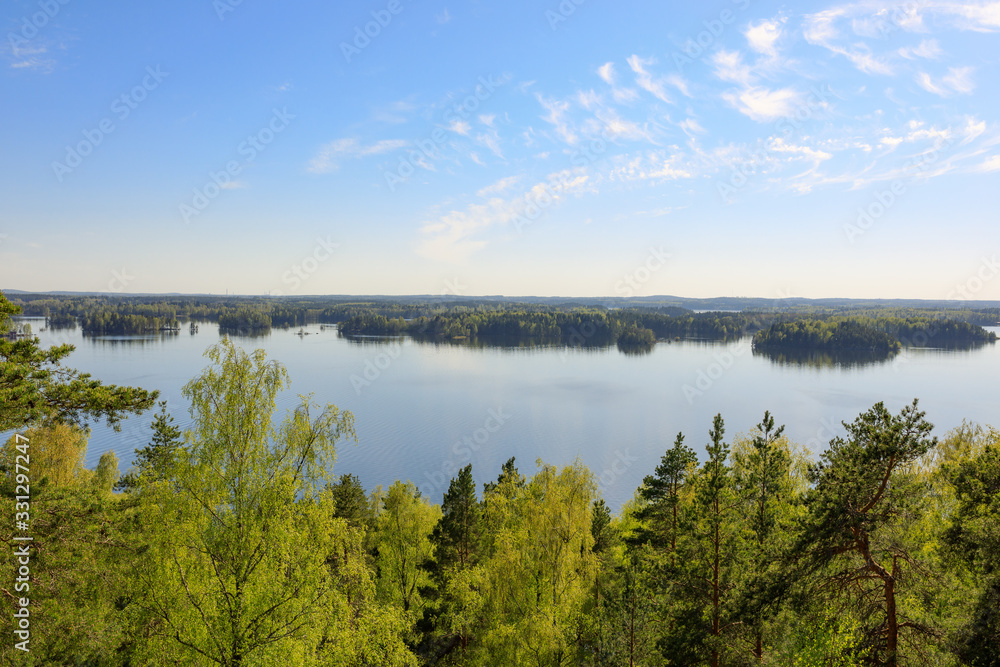 Beautiful sunny summer day in Kangasala Finland