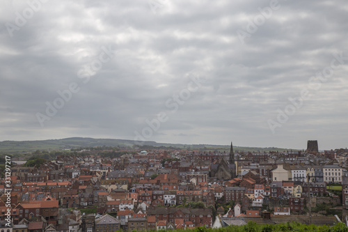 View of Whitby town in Yorkshire in England photo