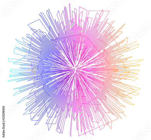 Color circle equalizer isolated music player06