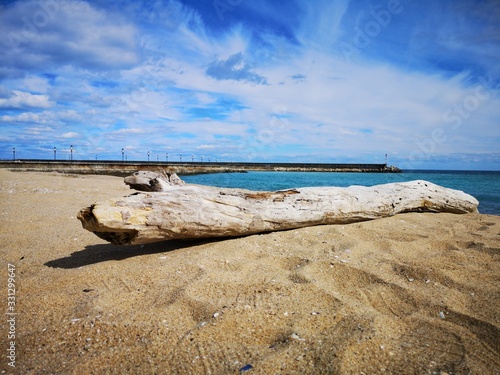 beach and sea