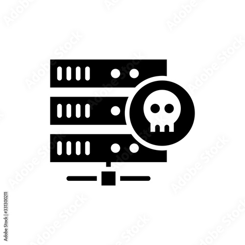 Data Loss Vector icon Glyph Illustration.