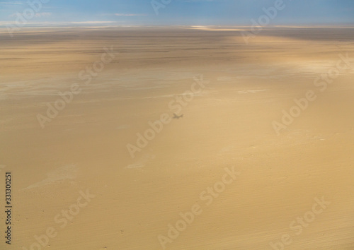 Aerial picture of the landscape of the Namib Desert in western Namibia