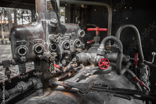 old train machinery