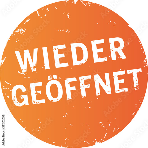 oranger Button wieder geöffnet