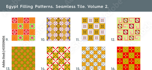 Egypt Patterns Filling Patterns. Seamless Tile. Volume 2.