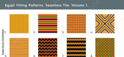 Egypt Patterns Filling Patterns. Seamless Tile. Volume 1.