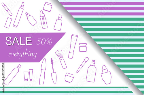 Cosmetics, makeup Sale Shopping Purchase Discount