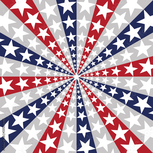 American flag sunburst art texture stars stripes