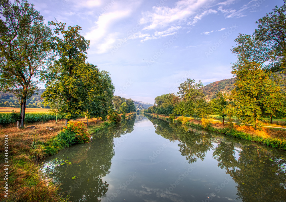 Picture of the river Altmuehl in southern Germany Picture of the river Altmuehl in southern Germany