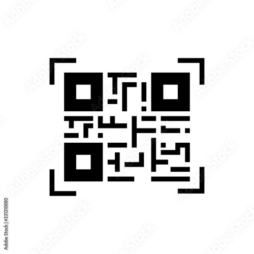 Barcode Vector Glyph Icon Illustration