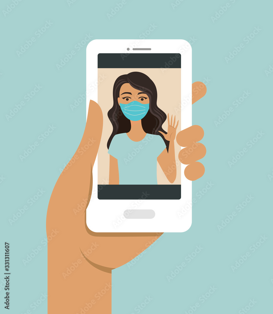 Communication with your close friend of family member online during COVID-19 disease outbreak Communication with your close friend of family member online during COVID-19 disease outbreak